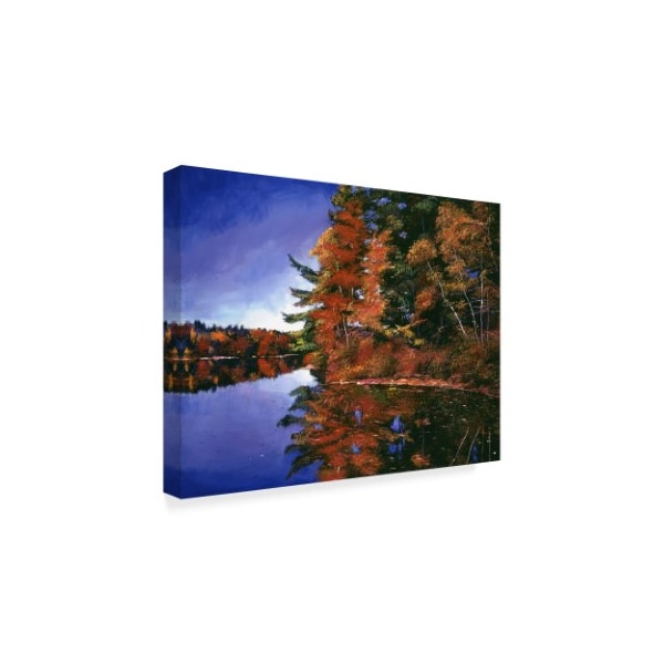 David Lloyd Glover 'Autumn Mirror Lake' Canvas Art,24x32